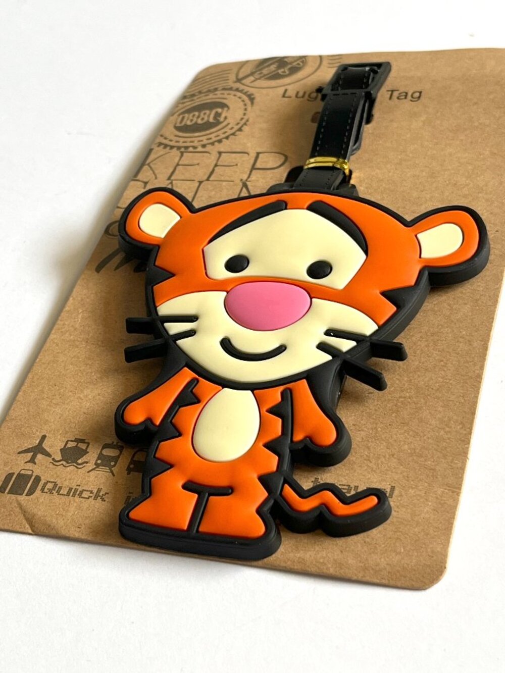 Tiger Pooh Disney Silicone Luggage Baggage Handbag Travel Suitcase Tag Name ID - Picture 3 of 4
